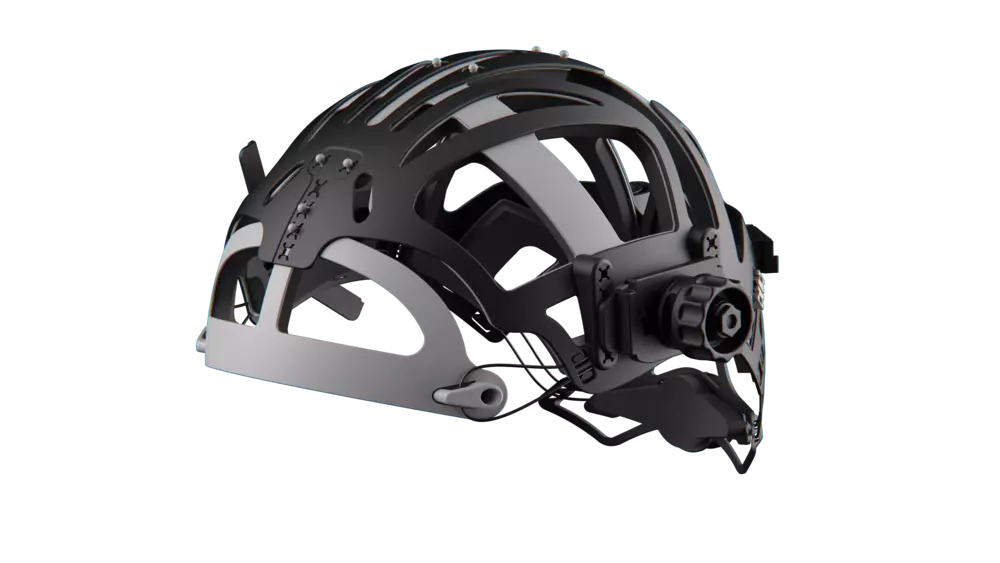 IsoFit® headgear ( Kopfband schwarz, schwarze Knöpfe)